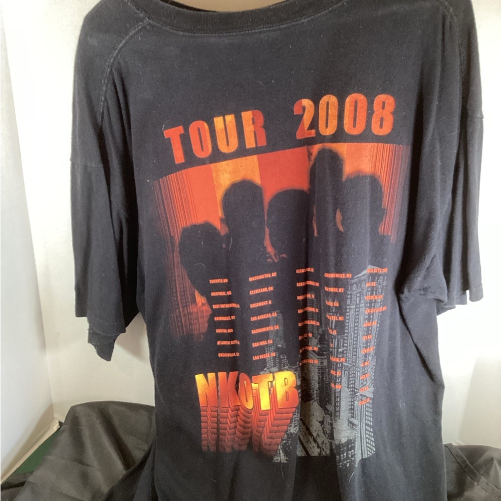New Kids on the Block, Concert T-Shirt ,2008 ,Size Extra Large - Picture 3 of 4